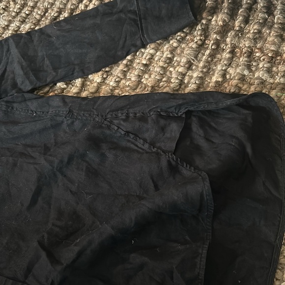 COS 100% Linen Black Button Down Blouse Size 34 - Picture 6 of 10